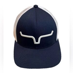 Kimes Ranch Hat Snapback Blue White Logo Trucker Western Cowboy One Size